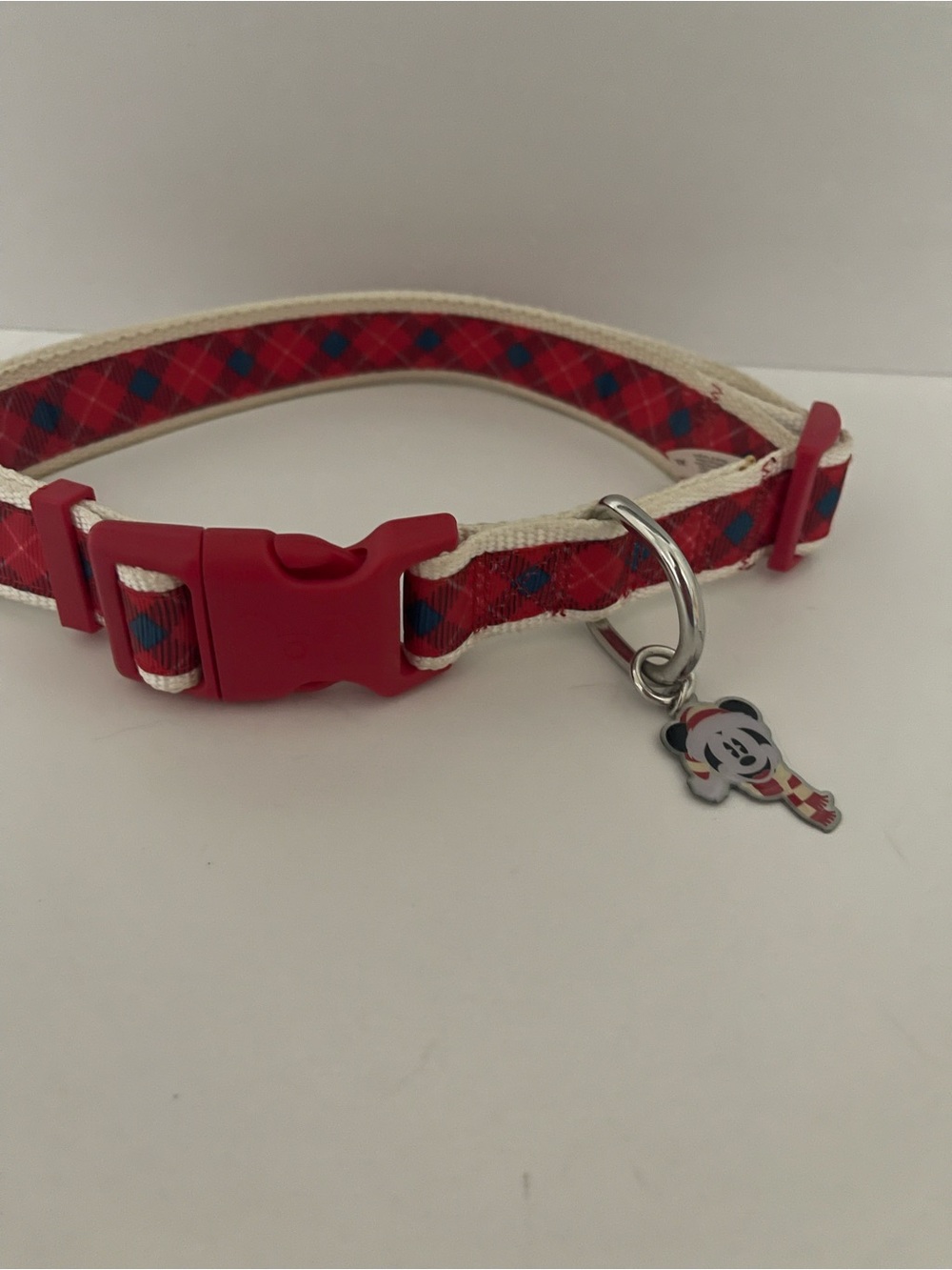 Disney Mickey Mouse Santa Christmas Dog Collar XL